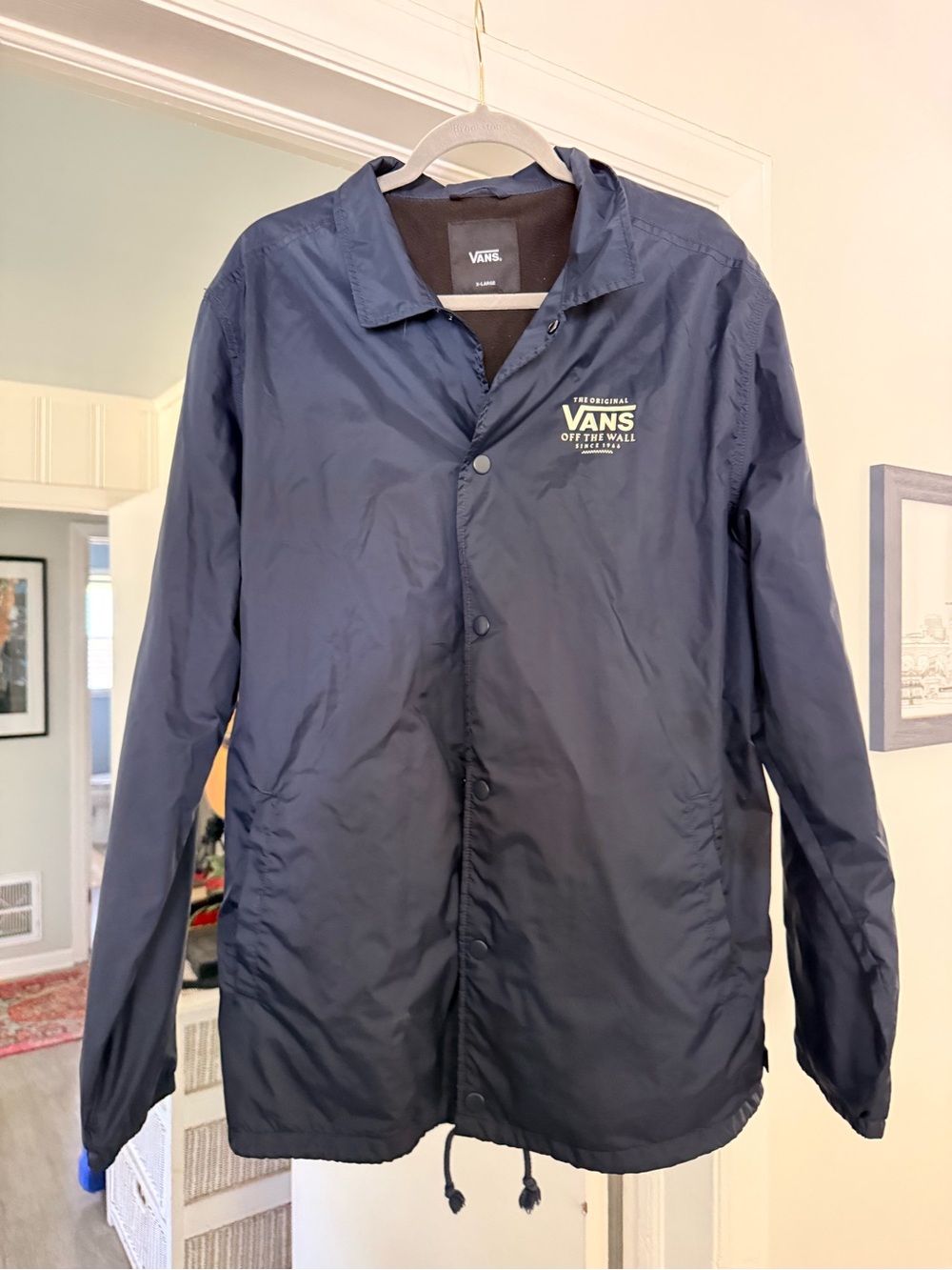 Vans Men's Navy Windbreaker Jacket